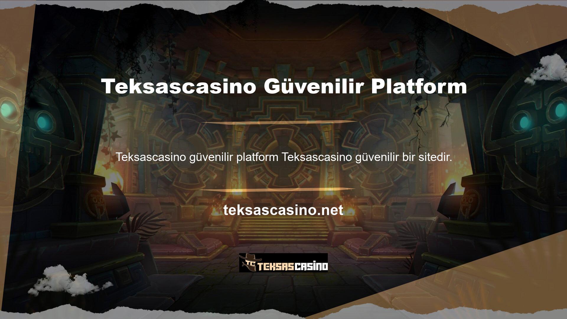 Güvenilirlik söz konusu olduğunda, Teksascasino iyi planlanmış ve donanımlı güvenilir bir site'dir